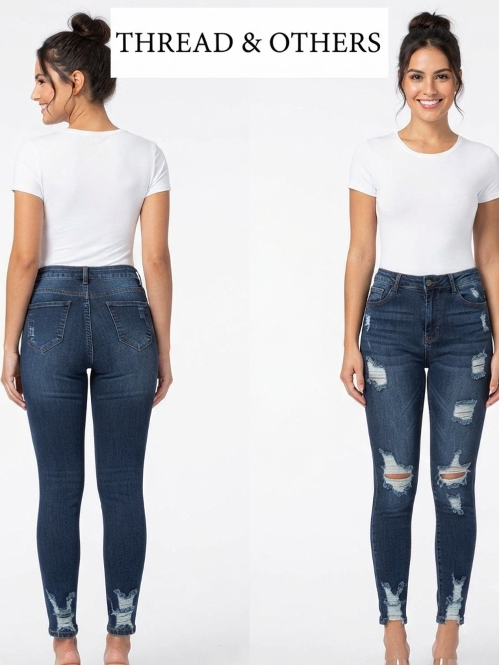 Thread & Others High Waist Super Distressed Jean 9/10